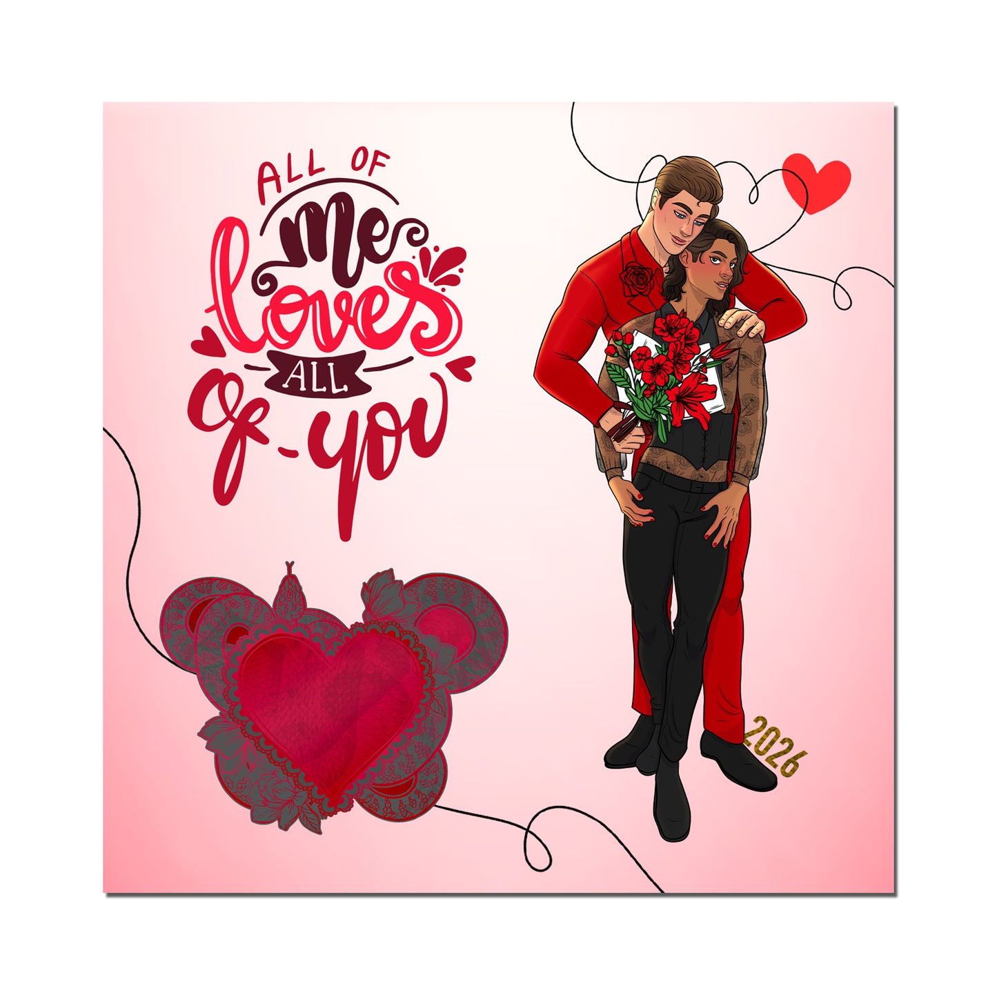 2026 Necessary Evils Valentine's Acrylic Standee (Featuring Avi and Felix)