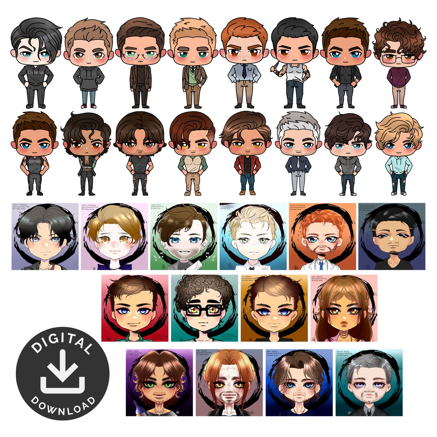Necessary Evils Mega Digital Chibi Pack