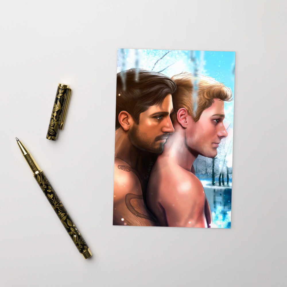 August and Lucas Postcard