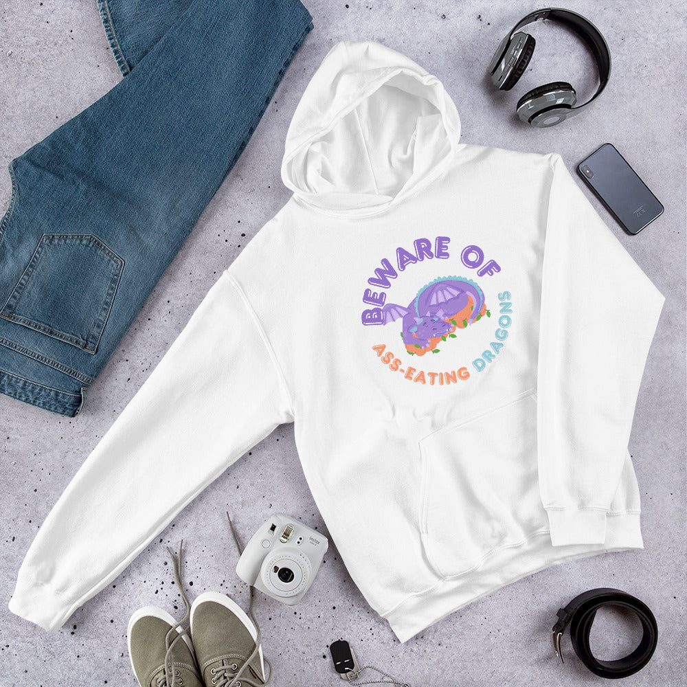 "Beware of Ass-Eating Dragons" Unisex Hoodie