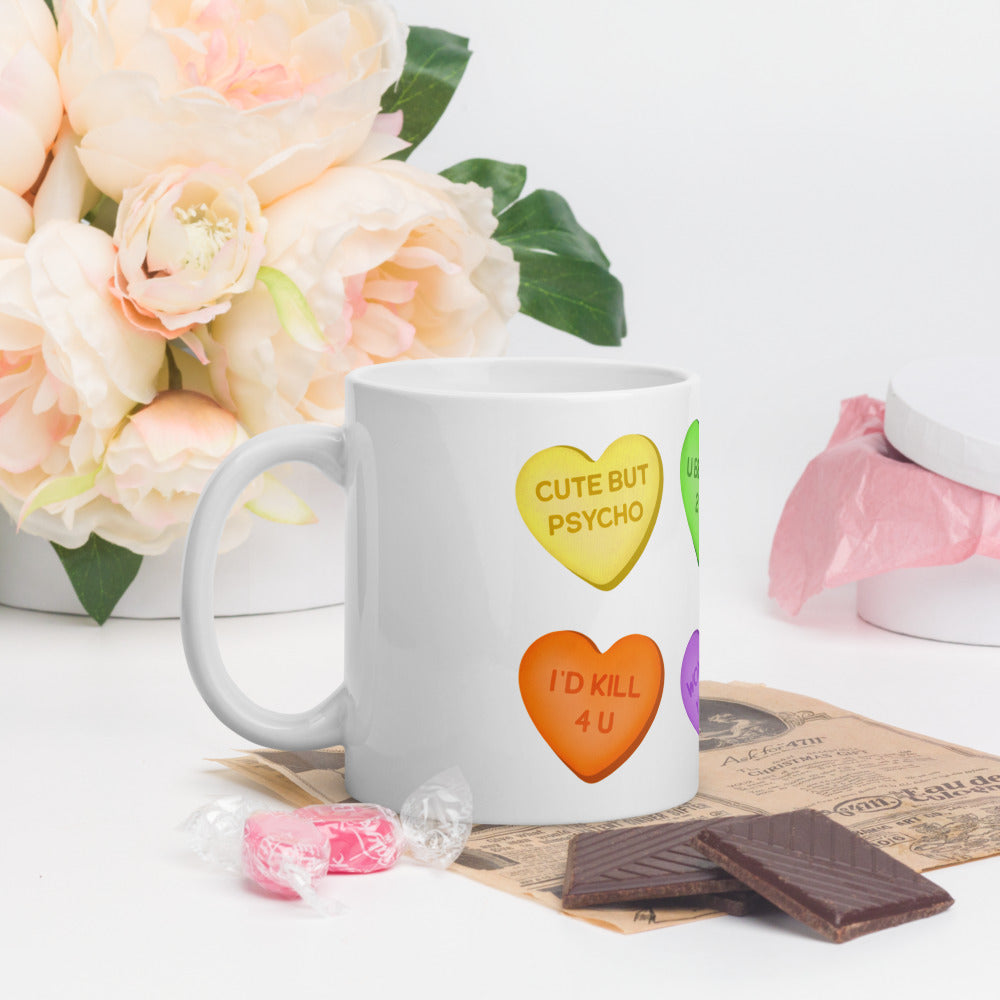 "Candy Hearts" Mug