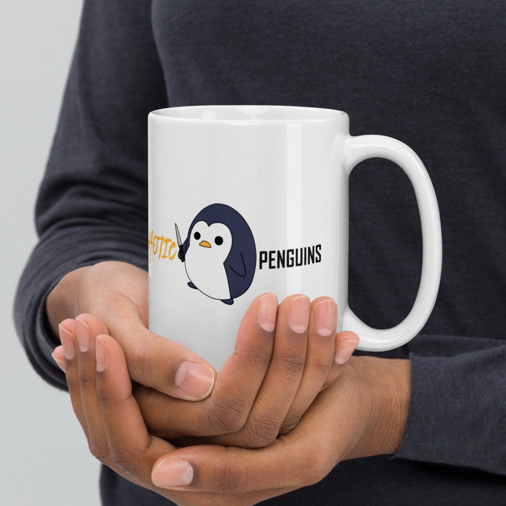 "Mating like Psychotic Penguins" Mug