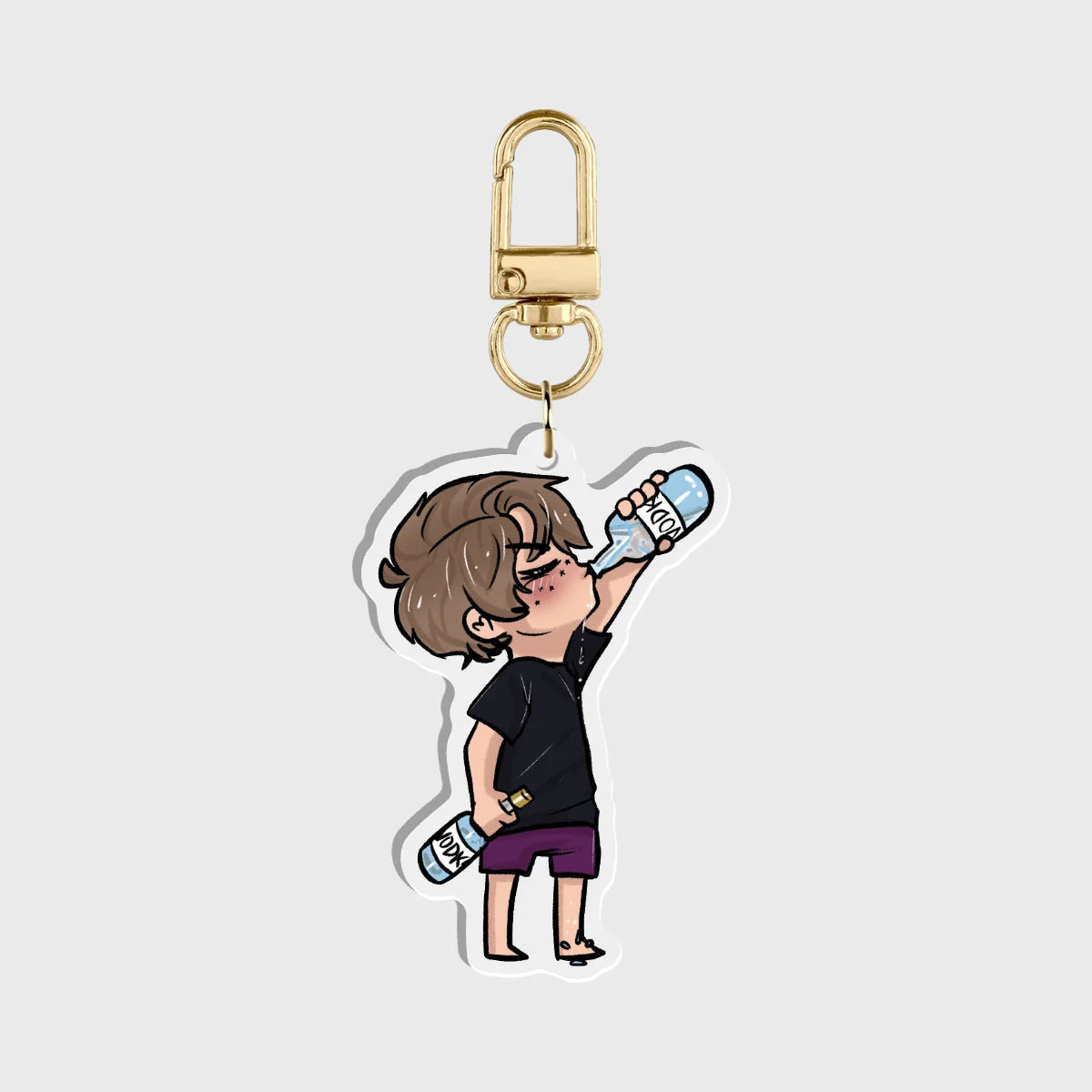 Noah (with his Emotional Support Vodka) Acrylic Keychain