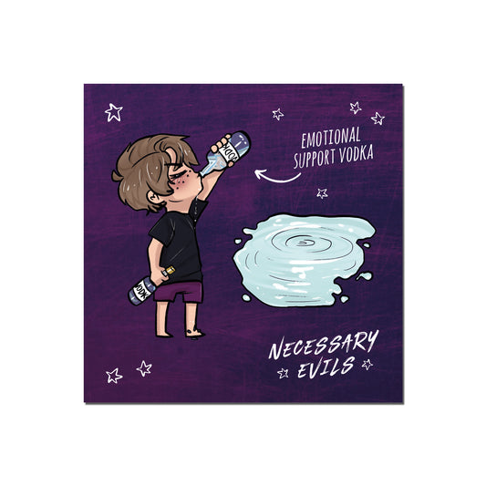 Noah (with his Emotional Support Vodka) Acrylic Standee