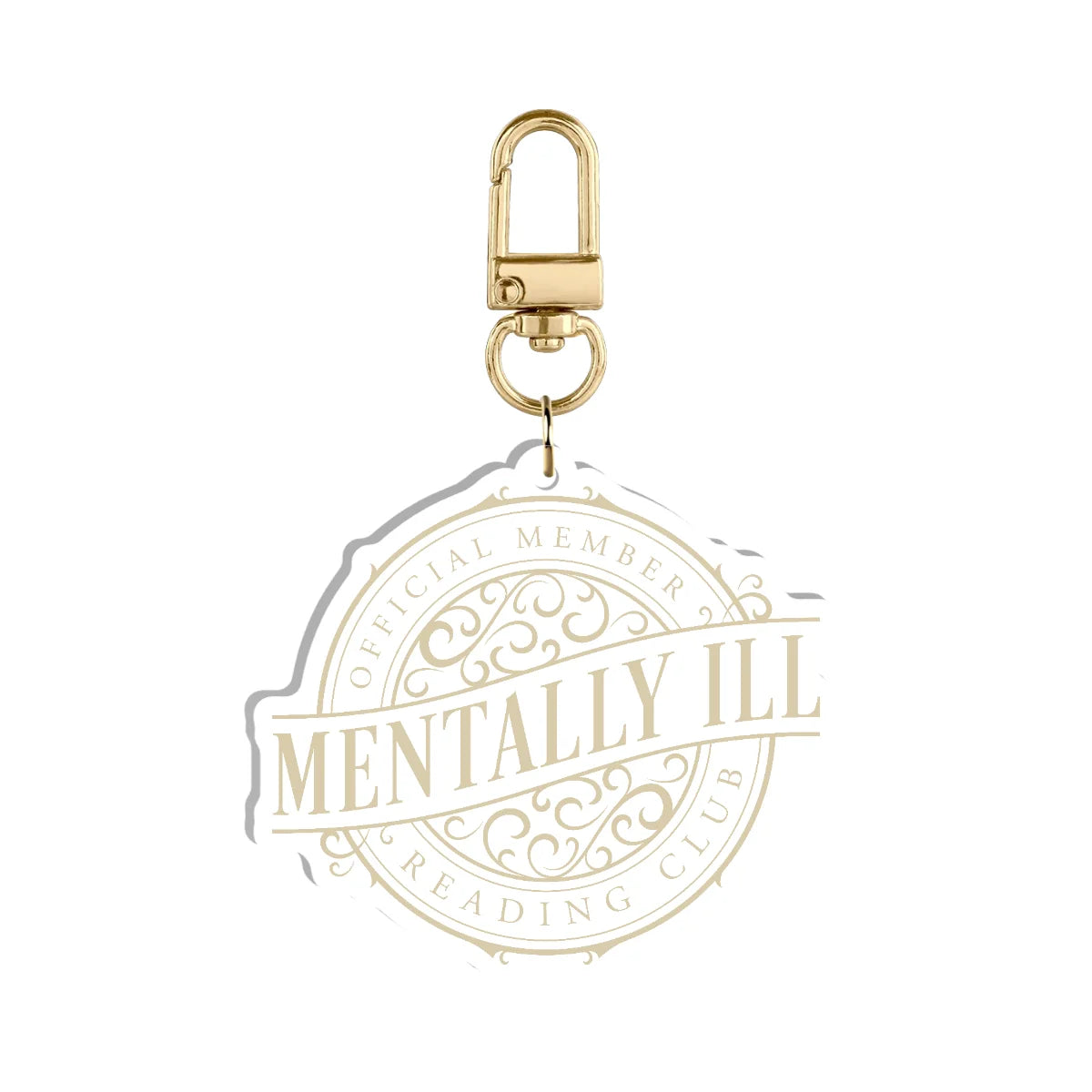 Mentally Ill Reading Club Acrylic Keychain