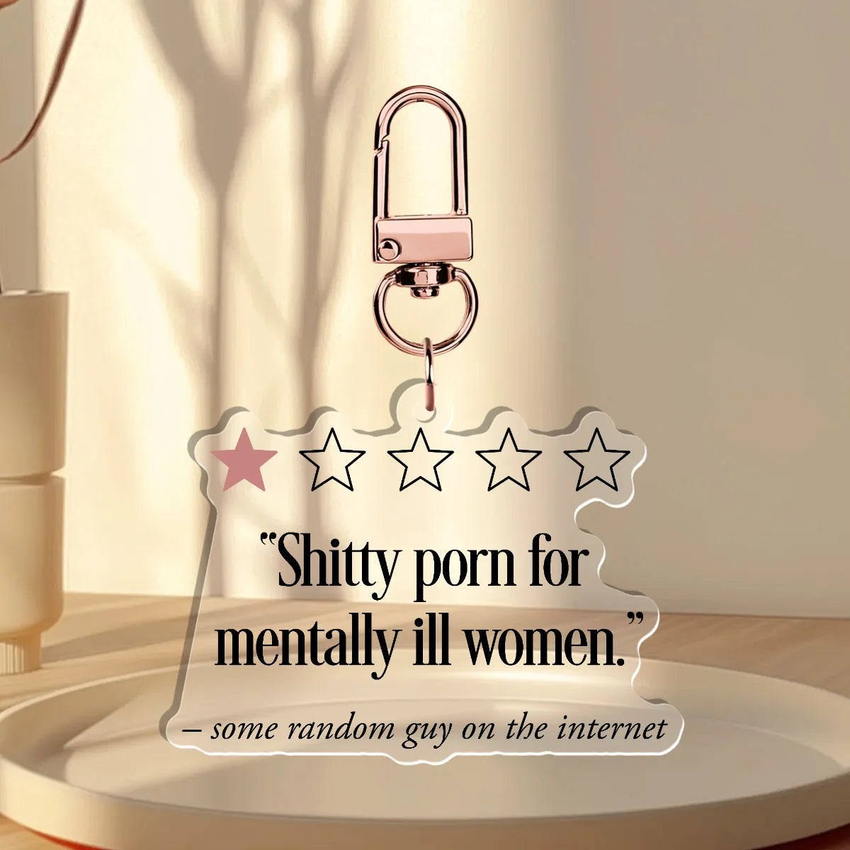Shitty Porn for Mentally Ill Women Acrylic Keychain