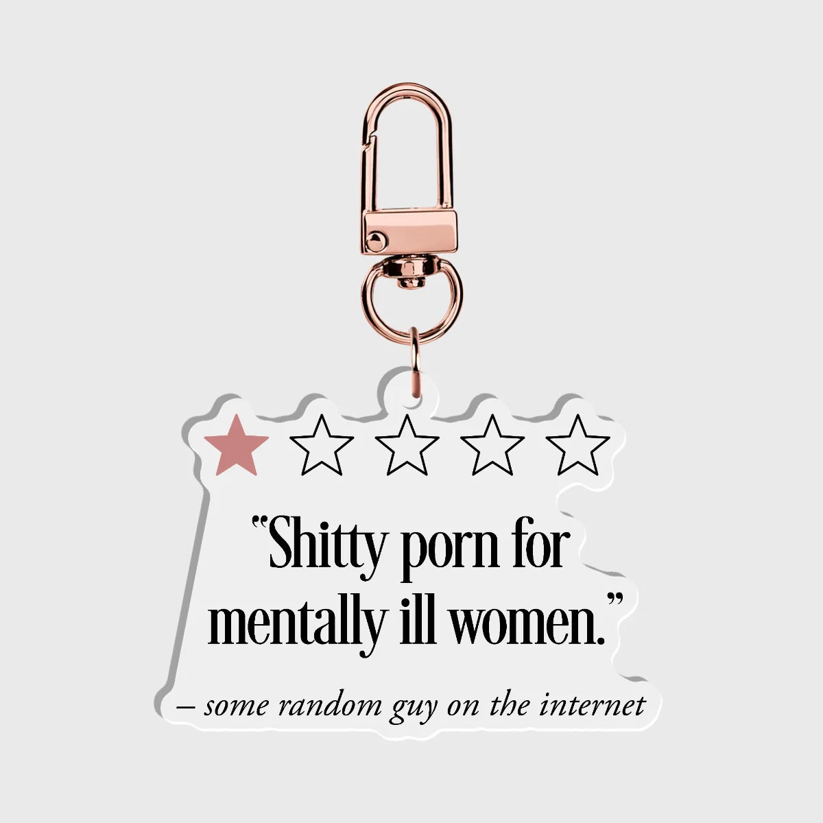 Shitty Porn for Mentally Ill Women Acrylic Keychain