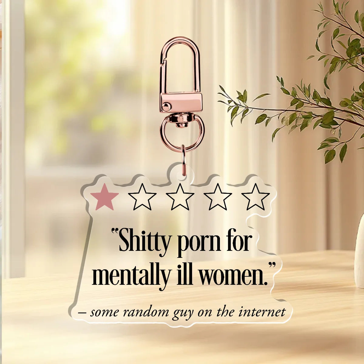 Shitty Porn for Mentally Ill Women Acrylic Keychain