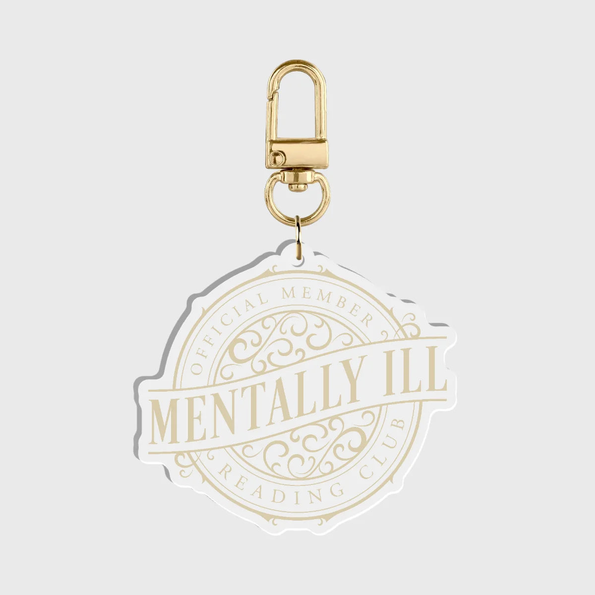 Mentally Ill Reading Club Acrylic Keychain