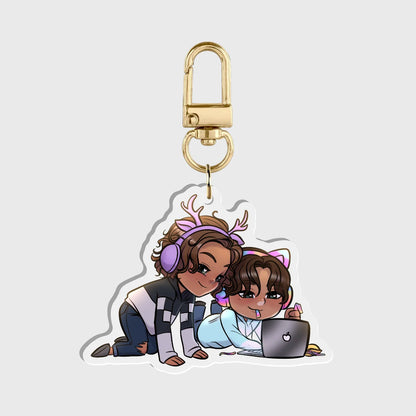 Shiloh and Ever Chibi Acrylic Keychain