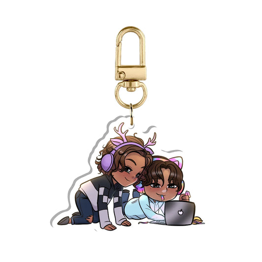 Shiloh and Ever Chibi Acrylic Keychain