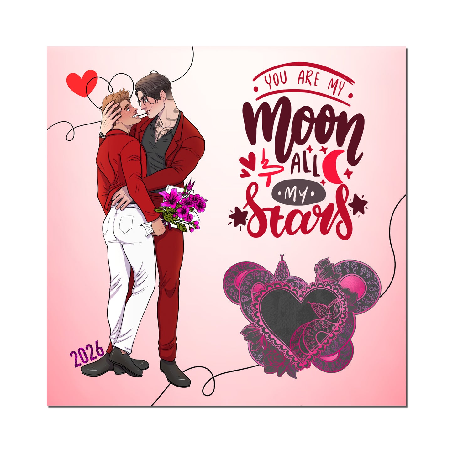 2026 Necessary Evils Valentine's Acrylic Standee (Featuring Adam and Noah)
