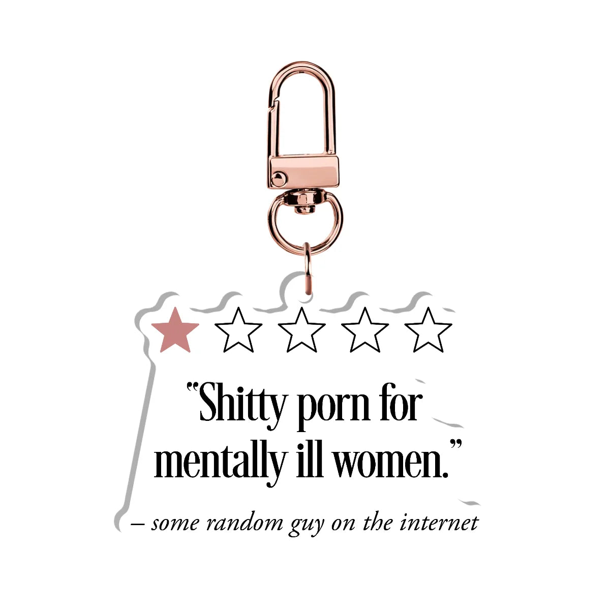 Shitty Porn for Mentally Ill Women Acrylic Keychain