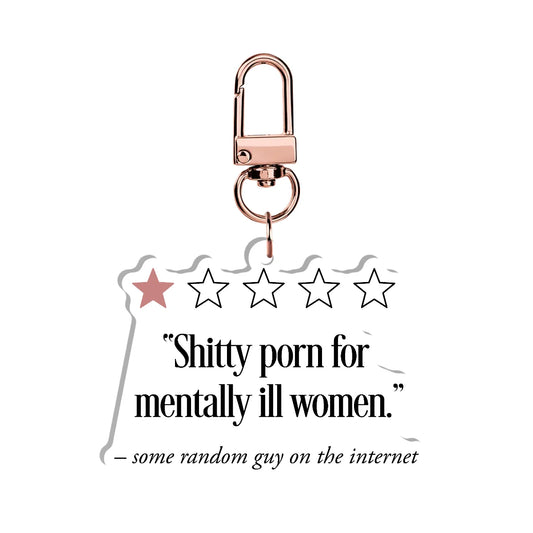 Shitty Porn for Mentally Ill Women Acrylic Keychain