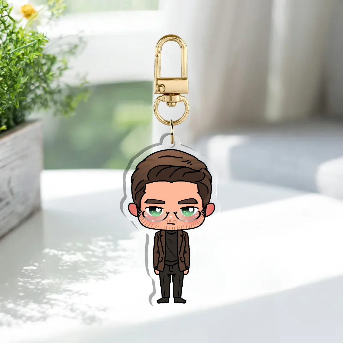 August Chibi Acrylic Keychain