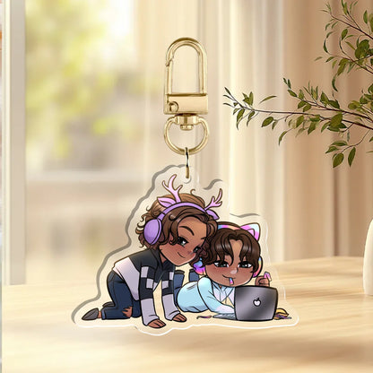 Shiloh and Ever Chibi Acrylic Keychain