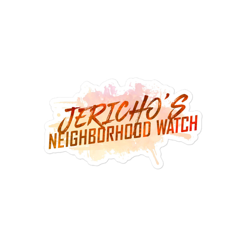 "Jericho's Neighborhood Watch" Sticker
