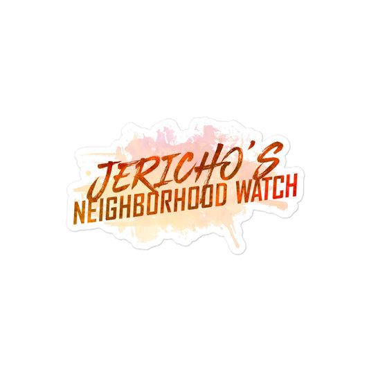 "Jericho's Neighborhood Watch" Sticker