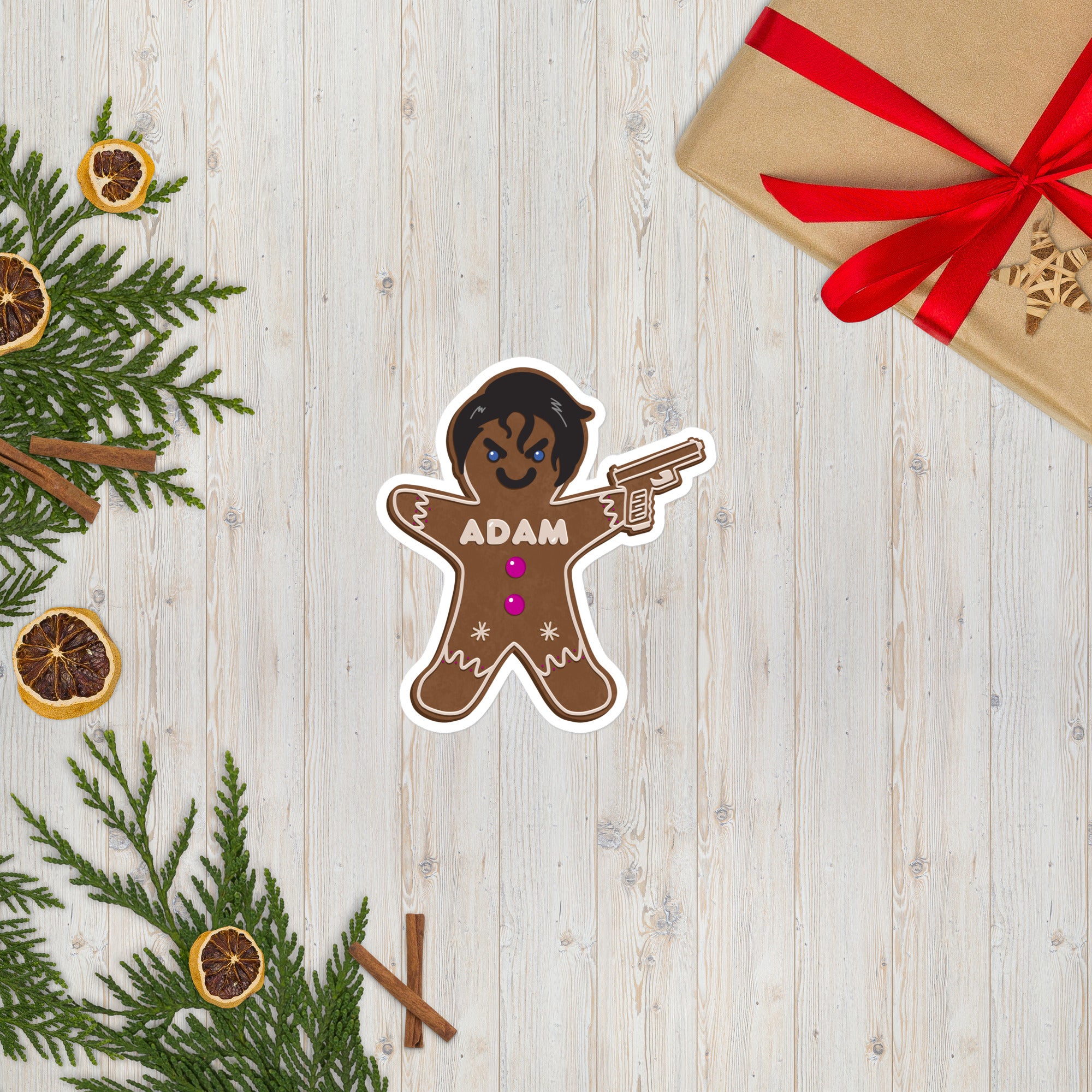 Gingerbread Adam Sticker – Onley James