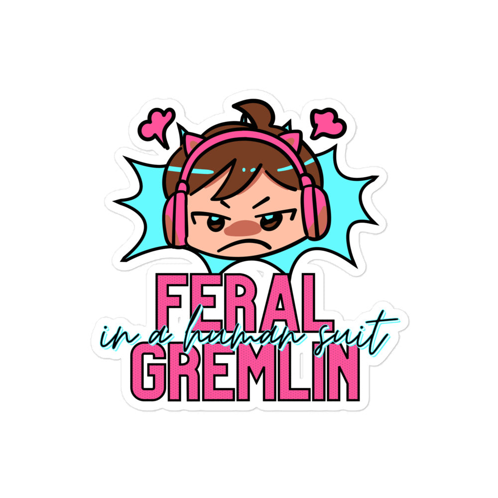 "Feral Gremlin" Sticker