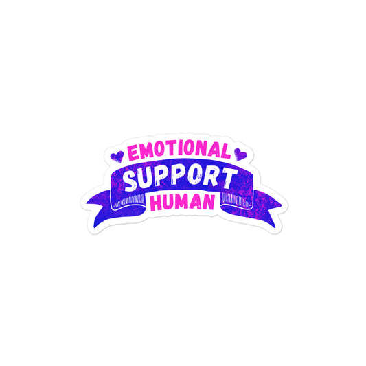"Emotional Support Human" Sticker