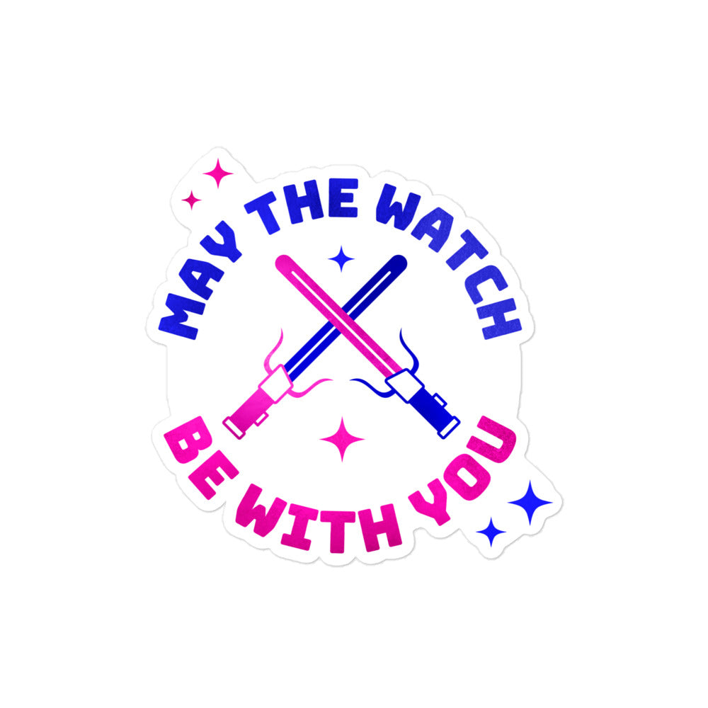 "May the Watch Be With You" Sticker