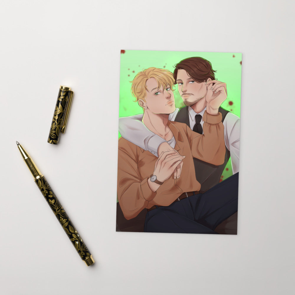 August and Lucas Postcard