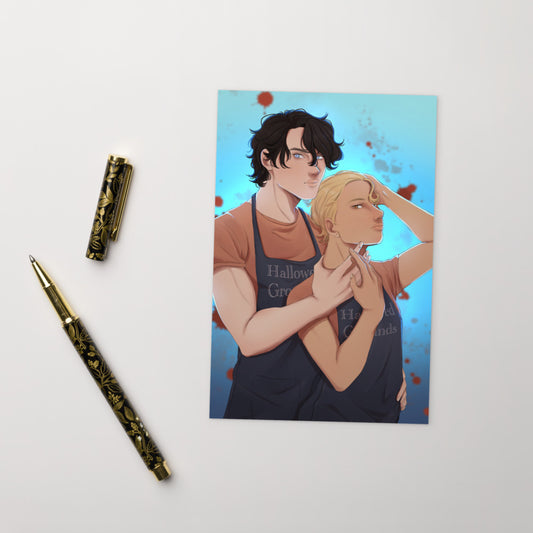 Dimitri and Arlo Postcard