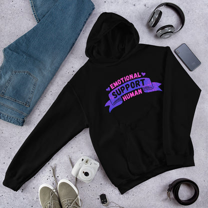 "Emotional Support Human" Unisex Hoodie