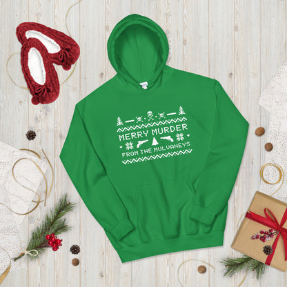 "Merry Murder from the Mulvaneys" Unisex Holiday Hoodie
