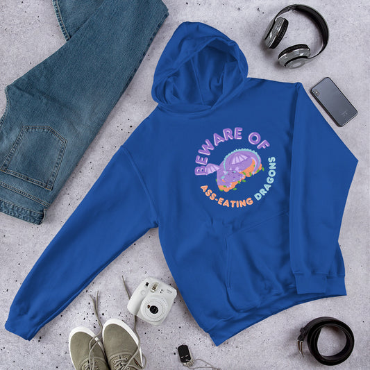 "Beware of Ass-Eating Dragons" Unisex Hoodie