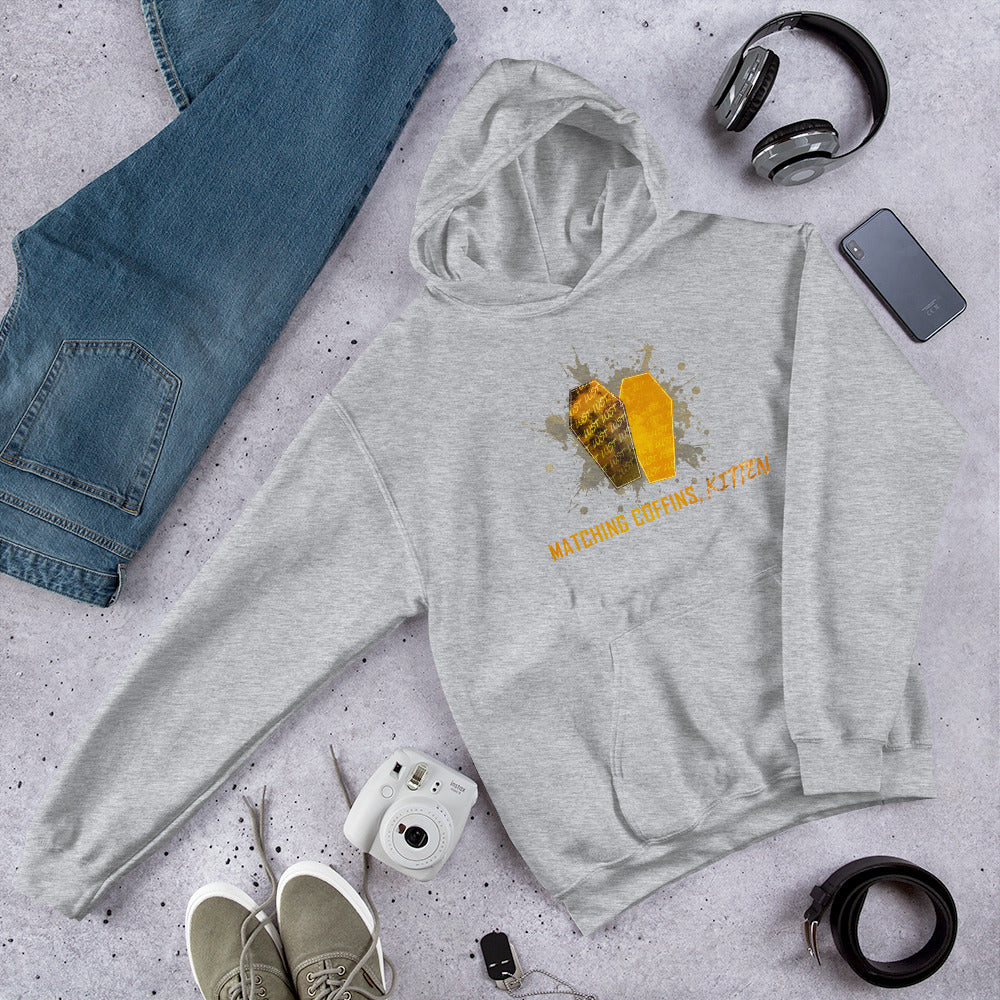 "Matching Coffins, Kitten" Unisex Hoodie