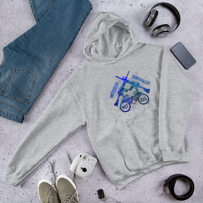 "Anti-social Survivalist Nutbag" Unisex Hoodie