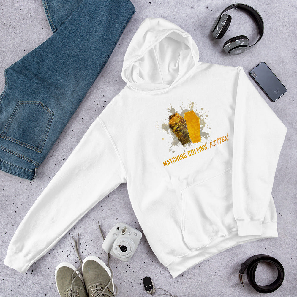 "Matching Coffins, Kitten" Unisex Hoodie