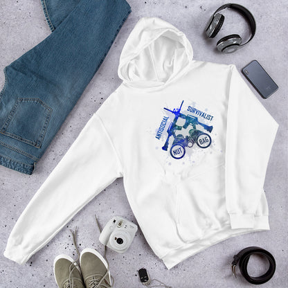 "Anti-social Survivalist Nutbag" Unisex Hoodie