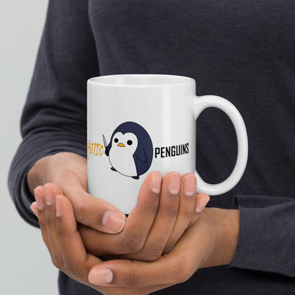 "Mating like Psychotic Penguins" Mug