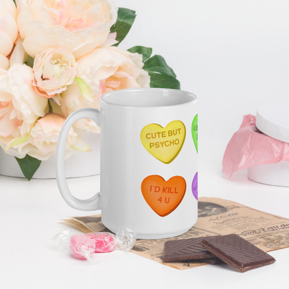 "Candy Hearts" Mug
